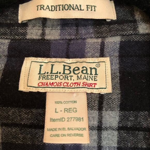 Vintage LL Bean Plaid Flannel Button Down Long Sleeve Shirt Shacket - Picture 2 of 7